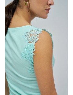 CAMISETA CON ENCAJE SALSA JEANS