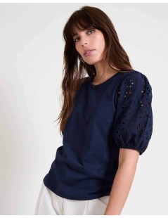 CAMISETA OMEANI AZUL MARINO NAF NAF