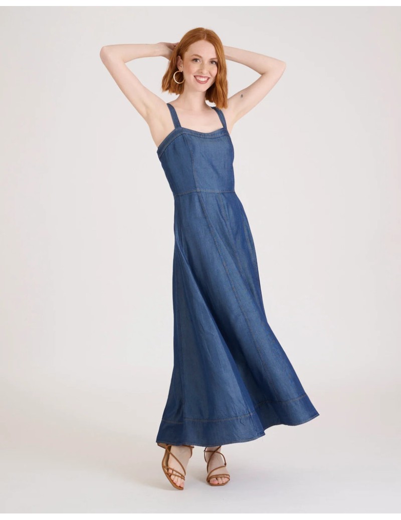 VESTIDO DENIM ESCOTE...