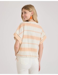 CAMISA DE HILO RAYADA NAF NAF