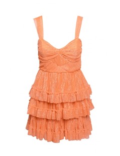 VESTIDO NARANJA CRUZADO HIGHLY PREPPY 7772