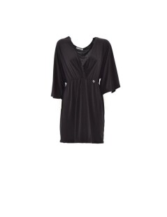 VESTIDO NEGRO CORTE KIMONO RELISH