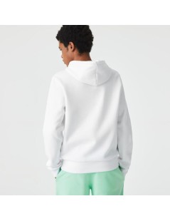 SUDADERA BLANCA ALGODÓN ECOLOGICO LACOSTE