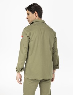 SOBRECAMISA PARCHES DOS BOLSILLOS KHAKI