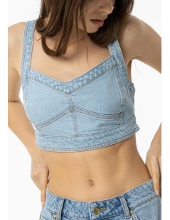 TOP CROPPED DENIM TIFFOSI