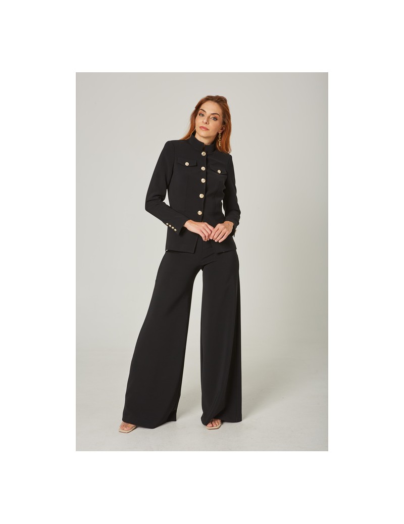 PANTALON PALAZZO NEGRO MANGATA