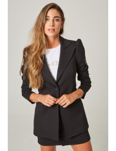 BLAZER ENTALLADA PUNTO NEGRO MANGATA