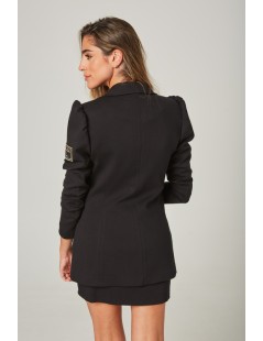 BLAZER ENTALLADA PUNTO NEGRO MANGATA