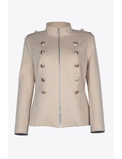 CHAQUETA CRUCERO BEIGE MANGATA