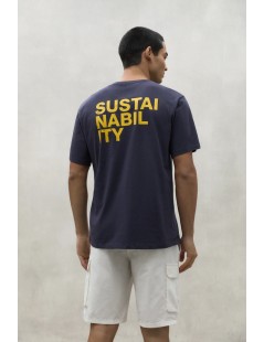 CAMISETA SUSTANO AZUL MARINO ECOALF