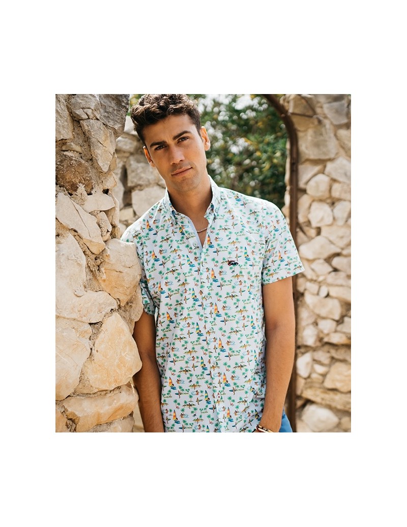 CAMISA ESTAMPADO TROPICAL...