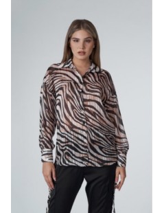 CAMISA MALVA ANIMAL PRINT PHARD MUJER