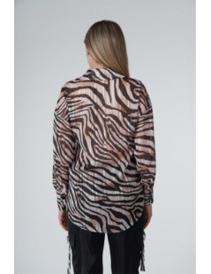 CAMISA MALVA ANIMAL PRINT PHARD MUJER