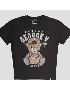 CAMISETA NEGRA CON STRASS GEORGE V PARIS