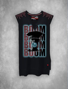 CAMISETA BOOM NEGRA LA SAL