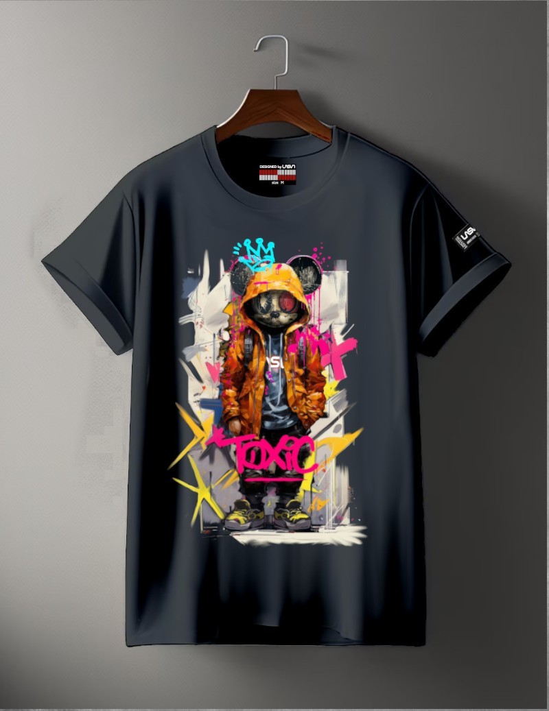 CAMISETA TOXIC NEGRO LASAL...