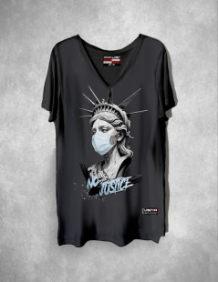 CAMISETA NO JUSTICE LASAL MUJER