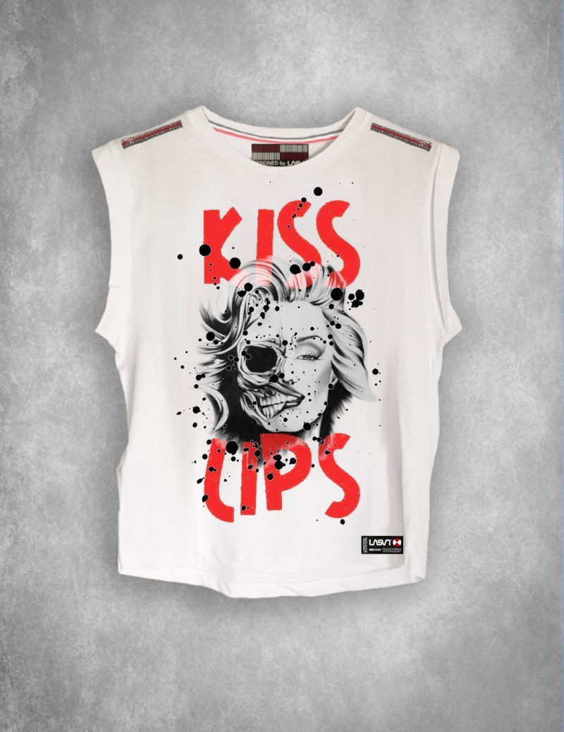 CAMISETA BLANCA LIPS LASAL...