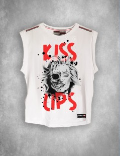 CAMISETA BLANCA LIPS LASAL MUJER