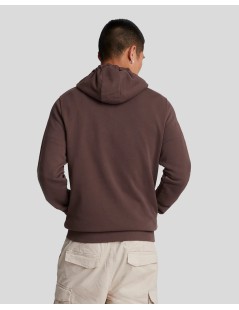 SUDADERA MARRÓN CON CAPUCHA LYLE & SCOTT 