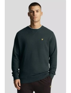 SUDADERA VERDE OSCURO BASICA LYLE & SCOTT