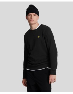 SUDADERA NEGRA BASICA LYLE & SCOTT