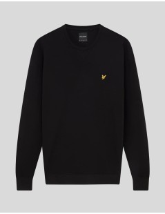 SUDADERA NEGRA BASICA LYLE & SCOTT