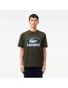 CAMISETA GRÁFICA DE PUNTO JERSEY DE ALGODÓN CLASSIC FIT LACOSTE