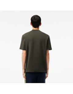 CAMISETA GRÁFICA DE PUNTO JERSEY DE ALGODÓN CLASSIC FIT LACOSTE