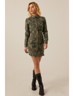 VESTIDO CAMISERO CAMUFLAJE MÄNGATA