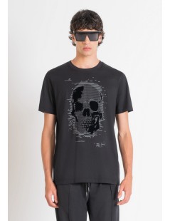 CAMISETA ALGODÓN ESTAMPADO CALAVERA ANTONY MORATO