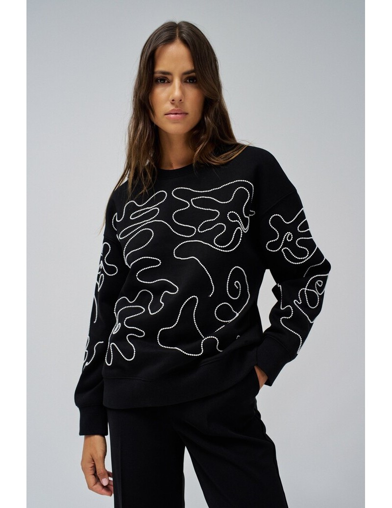 SUDADERA CON PERLAS SALSA...