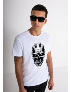 CAMISETA BLANCA SLIM FIT ALGODON ANTONY MORATO