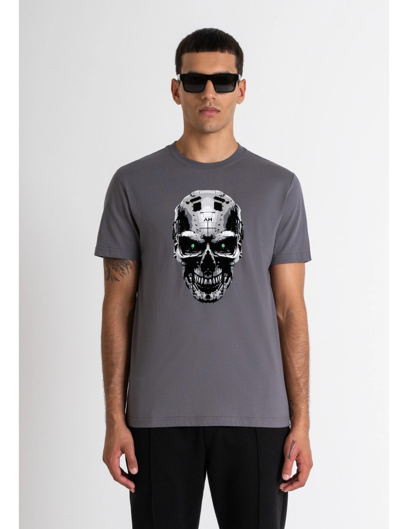CAMISETA GRIS SLIM FIT...