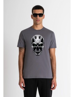 CAMISETA GRIS SLIM FIT ALGODON ANTONY MORATO